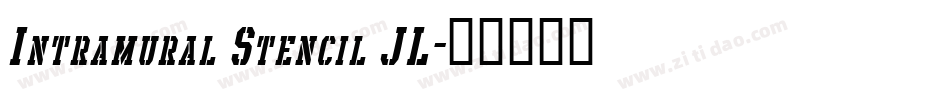 Intramural Stencil JL字体转换